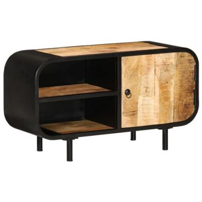 VIDAXL  - Meuble tv 90x30x48 cm Bois de manguier brut Marron