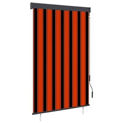 VIDAXL  Store Roulant d'ext&eacute;rieur 120x250 cm Orange et Marron
