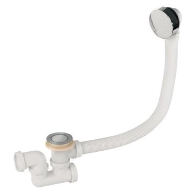 WIRQUIN  sp5603 vidage de baignoire &agrave; c&acirc;ble avec siphon chrome