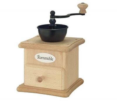 ZASSENHAUS  Moulin &agrave; Grains, Bois, Marron/Noir, 9 x 12 x 16 cm