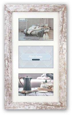 ZEP  S.r.l. Nelson 6 3Q Cadre Photo en Bois Gris -Braun 13 x 18 cm