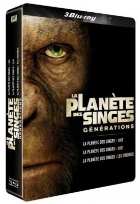 Coffret La Plan&egrave;te des singes 3 Films Steelbook Edition Limit&eacute;e Blu-ray 