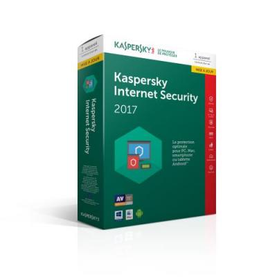 KASPERSKY LAB Kaspersky Internet Security 2017 Edition Mise &agrave; Jour 1 Poste 1 An 