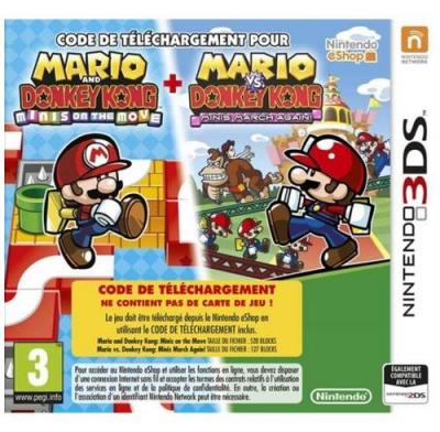 Pack Mario et Donkey Kong : Minis on the move + Mario vs. Donkey Kong : Minis march again 