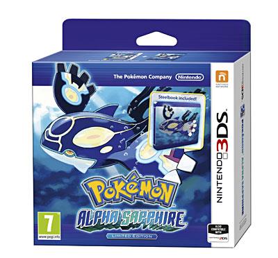 Pokemon Saphir Alpha + Steel Book Jeu 3DS 