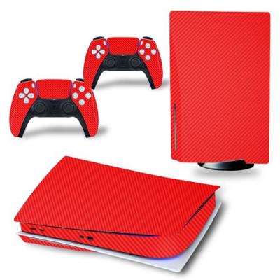 GENERIQUE Autocollant Stickers de Protection pour Console Sony PS5 Edition Standard - - Rouge (red) 