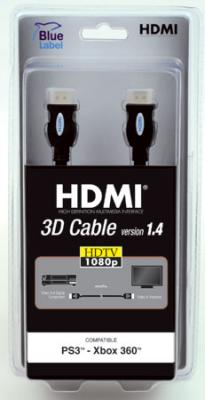 AVANQUEST (MICRO APPLICATION) C&acirc;ble HDMI 1.4 3D pour PS3 et Xbox 360 Blue Label