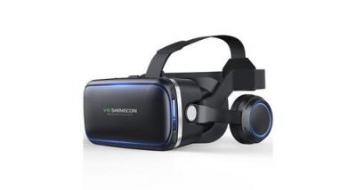 WEWOO Casque vr lunettes vid&eacute;o 3d de r&eacute;alit&eacute; virtuelle vr shinecon g04e adapt&eacute;es aux t&eacute;l&eacute;phones intelligents de 3,5 &agrave; 6,0 pouces avec hifi noir 
