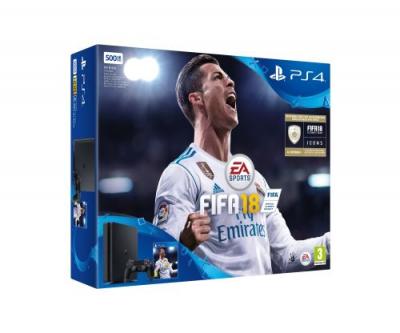 Console Sony PS4 Slim 500 Go Noire + FIFA 18 