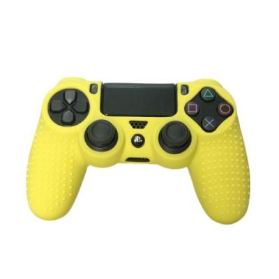 OEM Coque de protection en silicone antid&eacute;rapant pour manette PS4/Slim/Pro - Jaune 