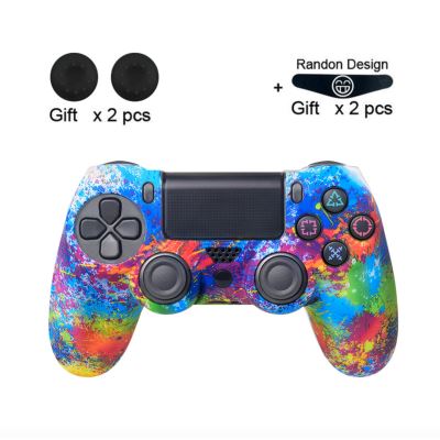 GENERIQUE Coque de protection en silicone avec 2 couverture de joystick pour Manette PS4 Multicolore #1 
