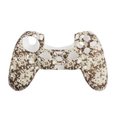 OEM Coque de protection en silicone pour manette PS4/Slim/Pro - Camouflage Kaki 