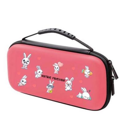 TAPERSO Etui Pochette Switch Lite Corail + Verre Lapin Comics Et Bd