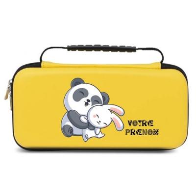 TAPERSO Etui Pochette Switch Lite Jaune Panda Et Lapin Personnalisee