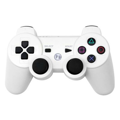  Manette PS3 Bluetooth Manette Sans Fil DualShock Pour PlayStation 3 Blanc 