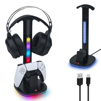  Station d'accueil de charge pour support d'&eacute;clairage RVB pour casque de contr&ocirc;leur PS5 Edge Dualsense 