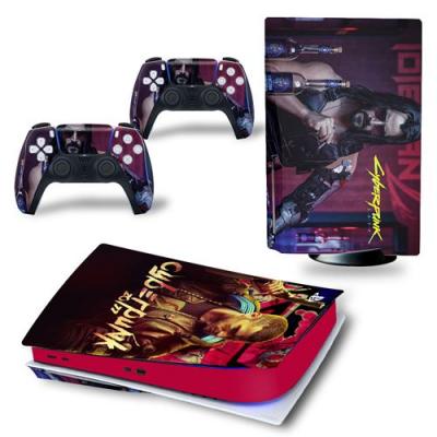 GENERIQUE Sticker pour Sony&nbsp;Console&nbsp;PS5, Lyber punk-1373 