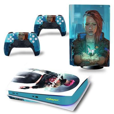GENERIQUE Sticker pour Sony&nbsp;Console&nbsp;PS5, Lyber punk-1376 