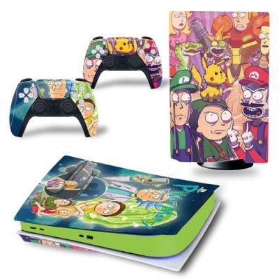 GENERIQUE Sticker pour Sony&nbsp;Console&nbsp;PS5, Rick and Morty-1016 