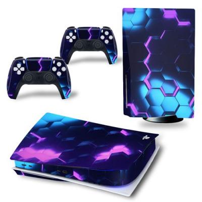 GENERIQUE Sticker pour Sony&nbsp;Console&nbsp;PS5, Violete hexagone-70 