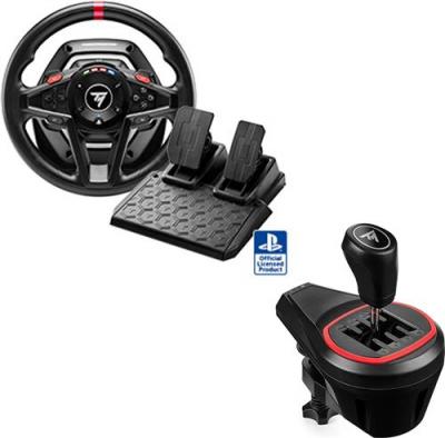 THRUSTMASTER  T128-P + TH8S Shifter &ndash; Pack volant + p&eacute;dalier + levier de vitesses &ndash; PS4/PS5/PC 