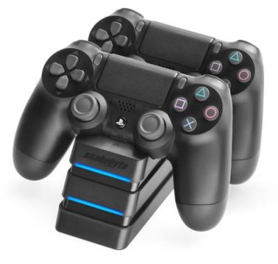 SNAKEBYTE Tour de charge Twin Charge 4  pour manette PS4 noire