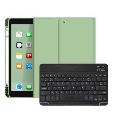 GENERIQUE Etui HSMY en Silicone avec Clavier Fran&ccedil;ais AZERTY Bluetooth pour iPad Pro 10.5 / Air3 2019 - Vert&Noir 