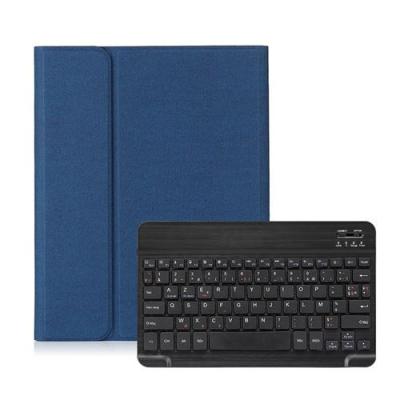 GENERIQUE Etui HSMY en Tissu avec Clavier Fran&ccedil;ais AZERTY Bluetooth pour iPad Pro 9.7 - Bleu&Noir 