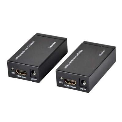 EWENT  Extender HDMI 1080p 60m sur c&acirc;ble LAN R&eacute;p&eacute;teur sur un seul c&acirc;ble Cat.6 Cat.7