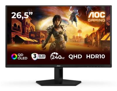 AOC G4 Q27G41ZDF &eacute;cran plat de PC 67,3 cm (26.5"") 2560 x 1440 pixels Quad HD QD-OLED Noir, Rouge