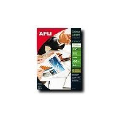 APLI Papier photo glac&eacute;  laser 100 volets double face a4 160 g/m2