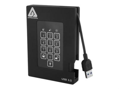 APRICORN  Aegis Padlock Fortress 1tb Disque Dur Externe 1 To Noir