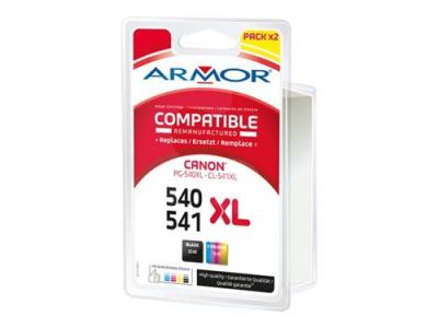 ARMOR Pack cartouche Owa compatible Canon PG540XL-CL541XL couleurs pour imprimante jet d'encre