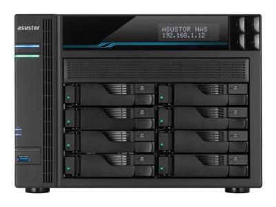 ASUSTOR Lockerstor 8 AS6508T - Serveur NAS - 8 Baies - SATA 6Gb/s - RAID 0, 1, 5, 6, 10, JBOD - RAM 8 Go - 2.5 Gigabit Ethernet / 10 Gigabit Ethernet - iSCSI 