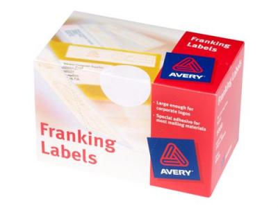  Avery - Blanc - 38 x 140 mm 1000 &eacute;tiquette(s) (500 feuille(s) x 2 &eacute;tiquettes d'afranchissement permanentes en accord&eacute;on 
