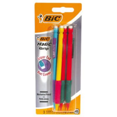 BIC  Lot de 5 Pochettes de 4 Porte-mines Matic Grip 0,7 HB
