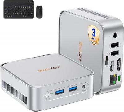 BLACKVIEW  MP50 AMD Ryzen 5 3500U 16 Go DDR4 SSD 512 Go Windows 11 Pro argent&eacute;