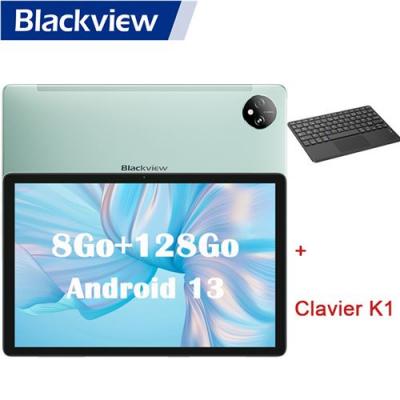 BLACKVIEW Tab 80 Tablette Tactile 10.1 Android 13 Octa-core 8Go+128Go/1To 7680mAh Face ID,5G Wifi,4G Dual SIM Vert Avec Clavier K1 