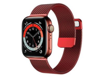 AVIZAR Eko Bracelet milanais pour Apple Watch - Rouge