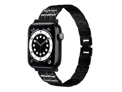 AVIZAR Eko Bracelet pour Apple Watch 42/44/45mm - Strass Noir