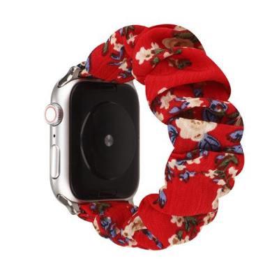 GENERIQUE Bracelet de montre en tissu &eacute;lastique pour Apple Watch Series 6/ SE/ 5/ 4 40mm - Rouge#1