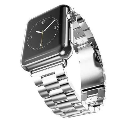 GENERIQUE Bracelet en m&eacute;tal trois perles argent pour votre Apple Watch Series 4 40mm/Series 3 2 1 38mm 