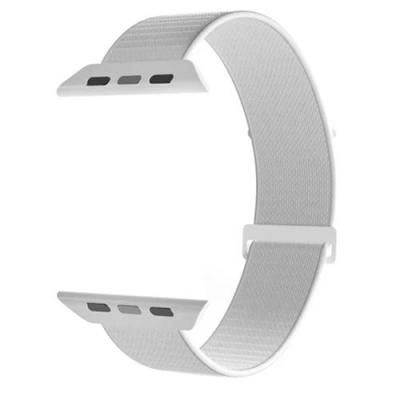 PURO Bracelet pour Watch 38-40-41-42mm Nylon Sport Ajustable et Confortable Blanc / Gris