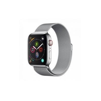 DEVIA Bracelet  &eacute;l&eacute;gant &agrave; boucle milanaise argent&eacute; pour Apple Watch 42/44 mm