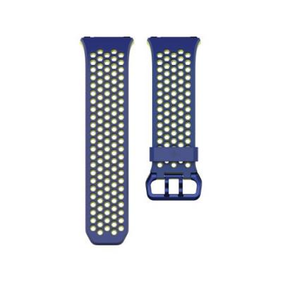 FITBIT Bracelet Sport Perfor&eacute; Cobalt et vert citron pour Ionic Taille L 