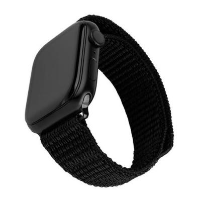  Fixe Bracelet Sport pour Apple Watch 38/40/41mm 160-210mm Noir Nylon