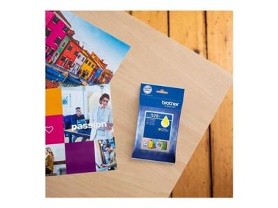 BROTHER LC528Y - Jaune - original - pack d'oreillers - cartouche d'encre 
