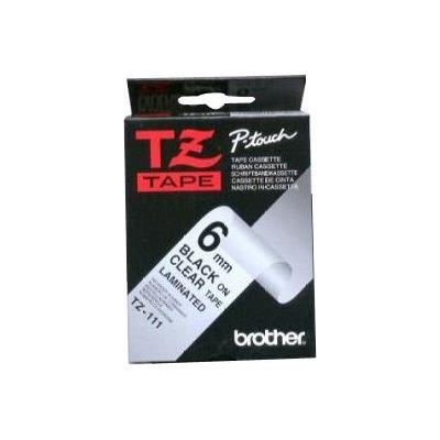 BROTHER Ruban lamin&eacute; Rouleau (0,6 cm x 8 m) (TZ-111) - 