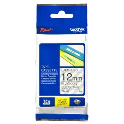 BROTHER Papier imprimante >   Papier imprimante  Tape/12mm black on clear f P-Touch TZE