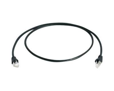 TELEGARTNER C&acirc;ble de raccordement r&eacute;seau informatique RJ45 L00000A0077 CAT 6a S/FTP noir 0.50 m